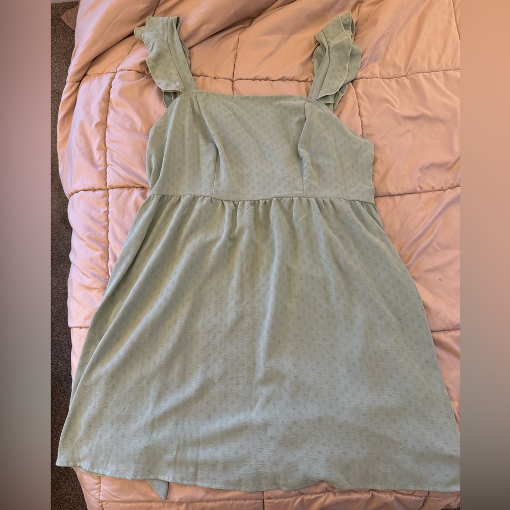 Light green flowy dress